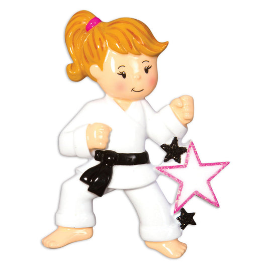 Martial Arts Personalized Christmas Ornament/Boy or Girl/Karate Belt & Gi