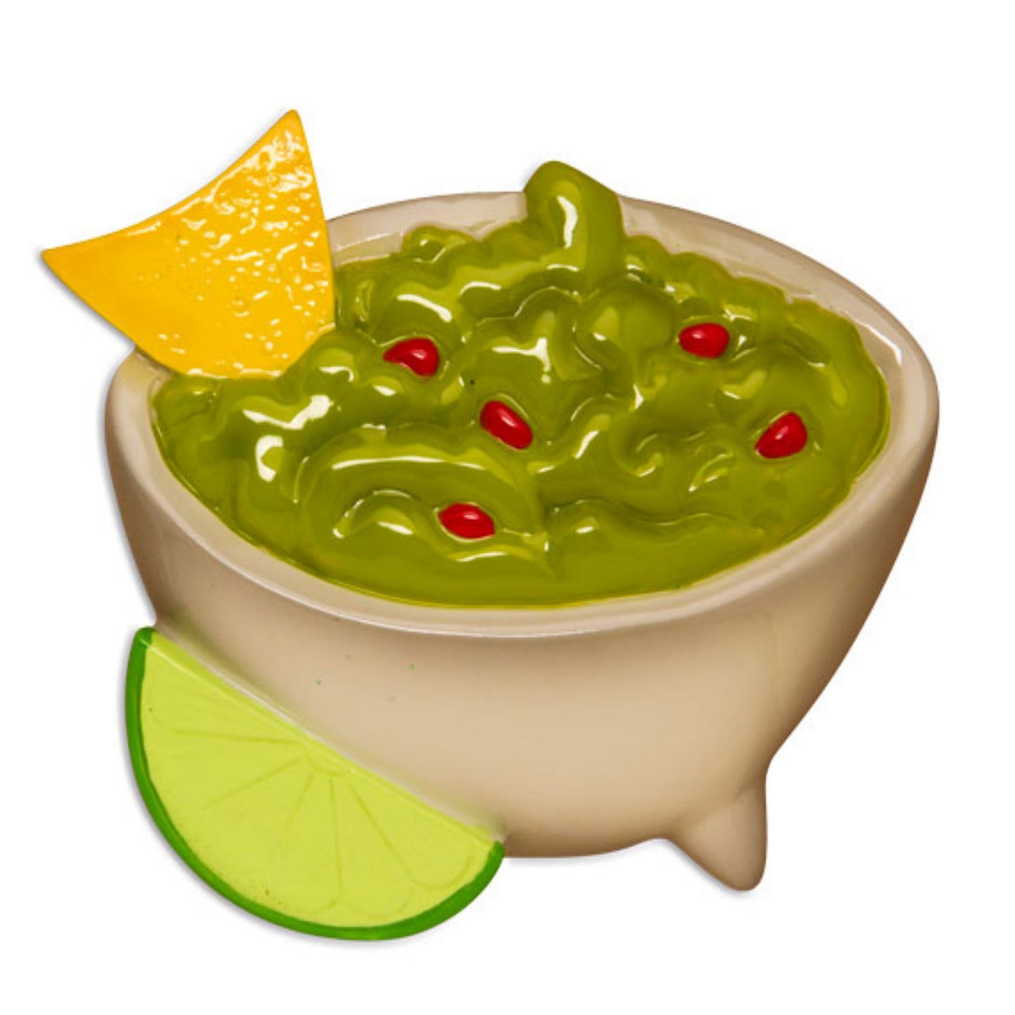 Guacamole & Chip Bowl Personalized Christmas Ornament