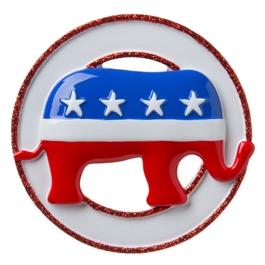 Political Party Personalized Christmas Ornament/Democrat or Republican