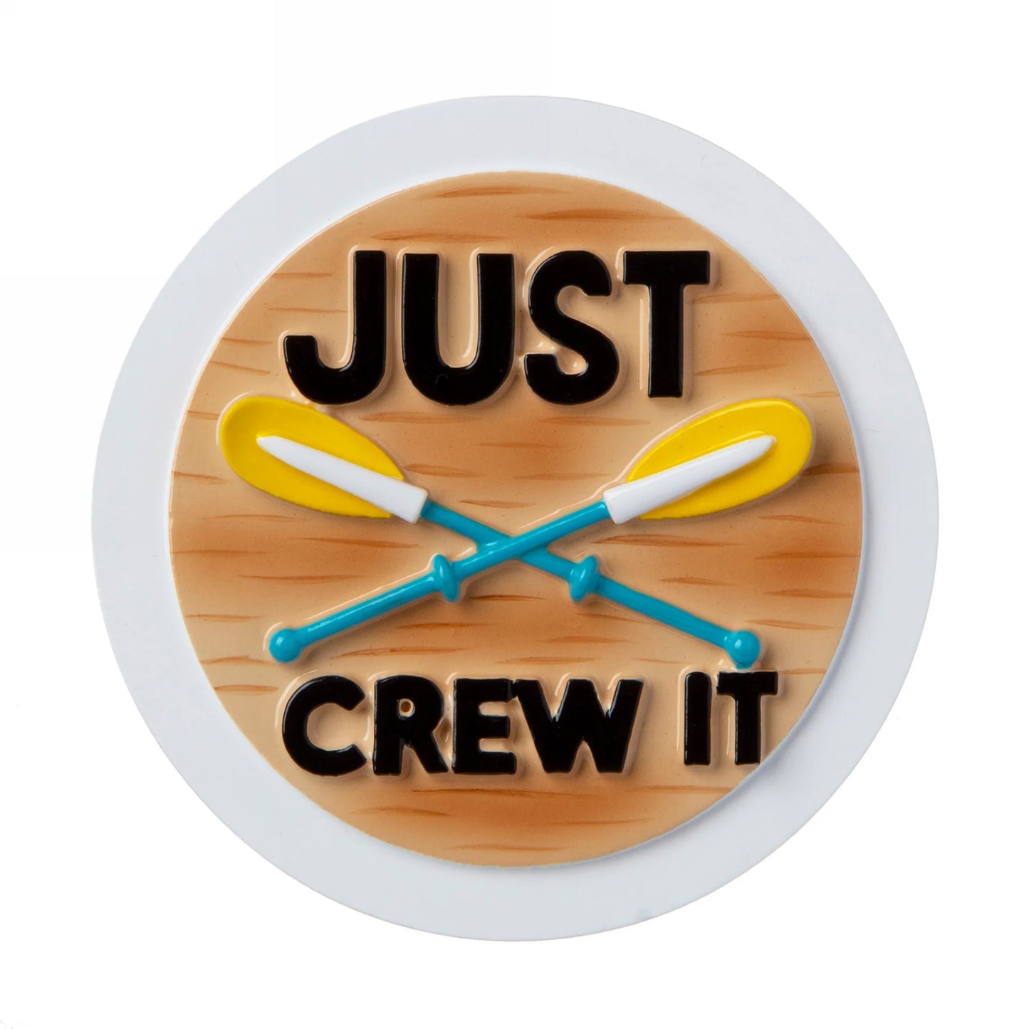 "Just Crew It" Rowing Team Personalized Christmas Ornament