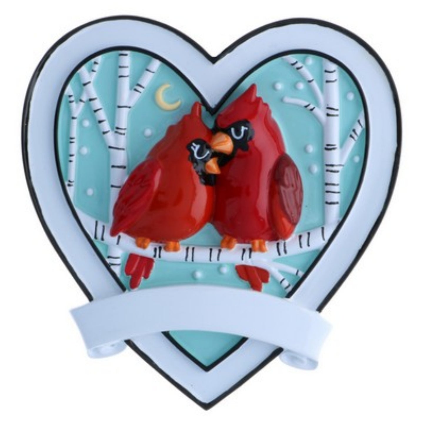 Red Cardinal Couple Personalized Christmas Ornament/In Memory Of