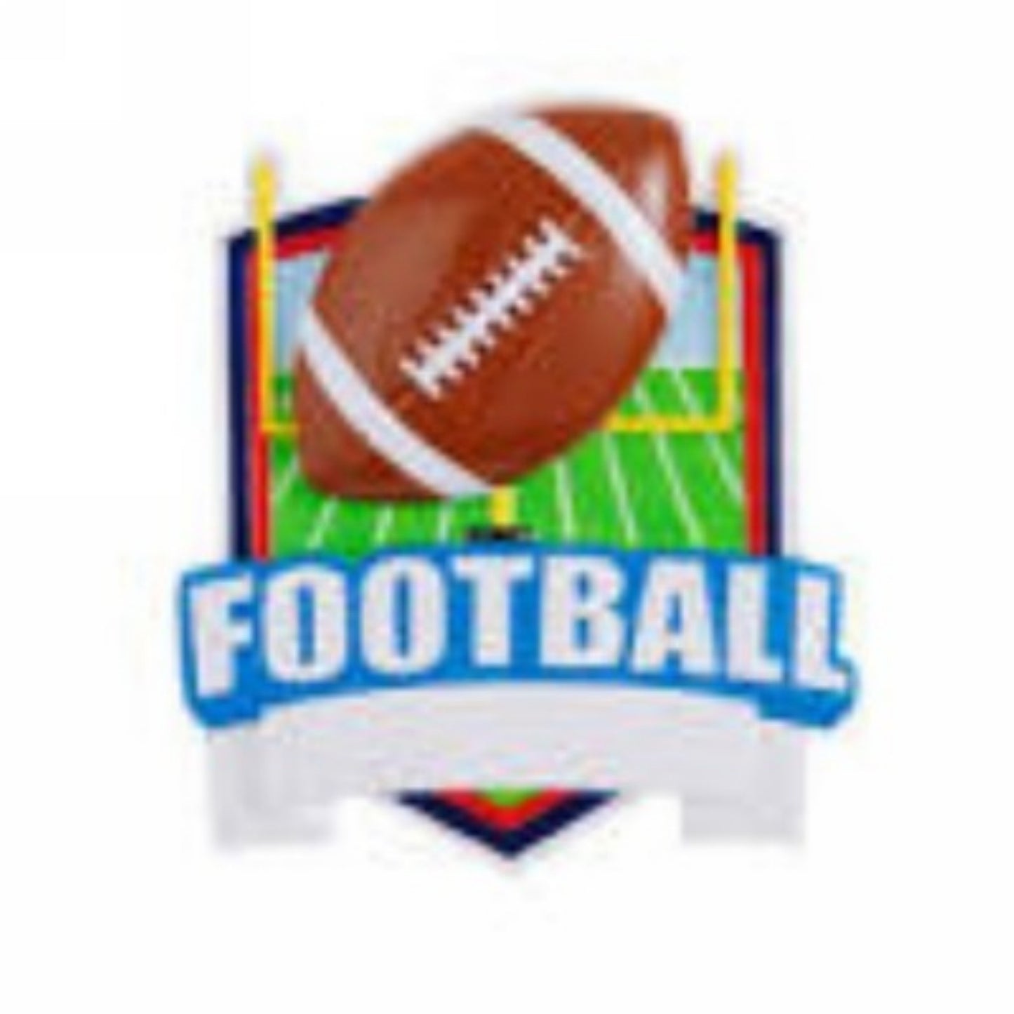 Football Goal Post & Ball Personalized Christmas Ornament