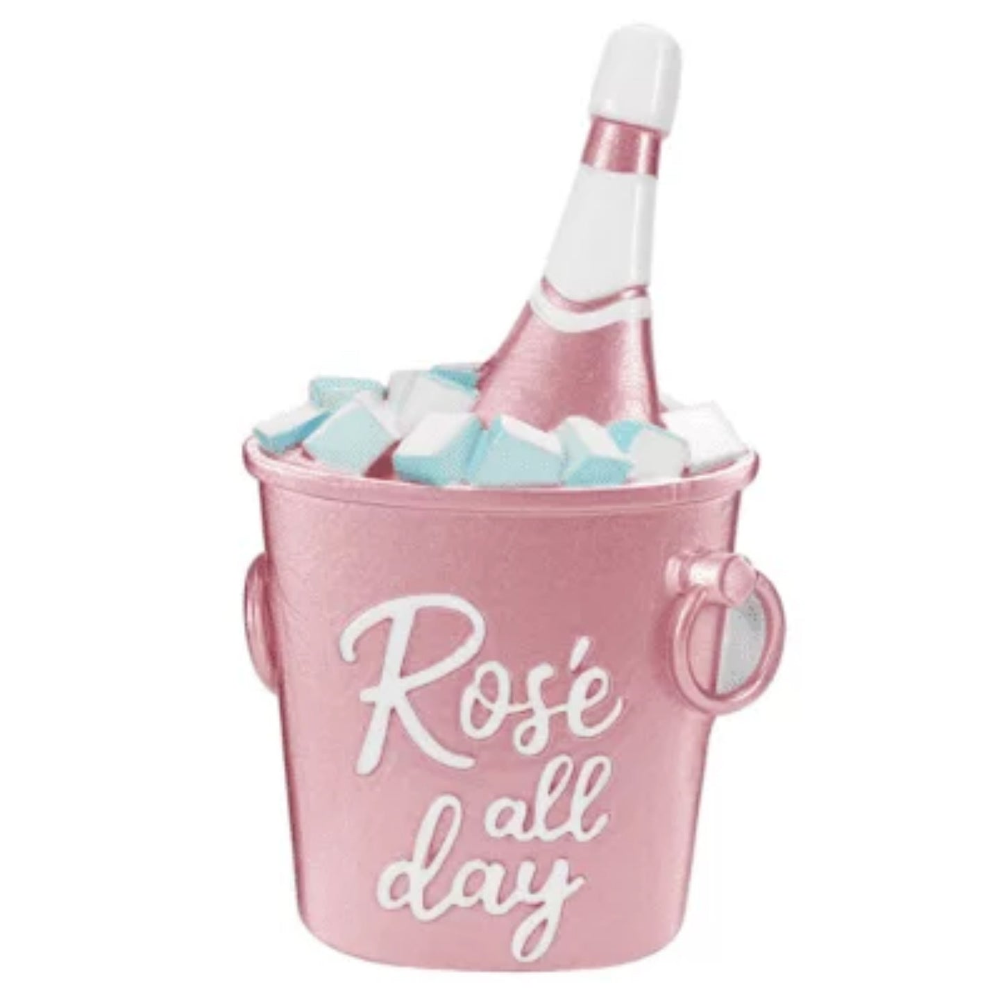 "Rose all day" Wine Bucket Personalized Christmas Ornament
