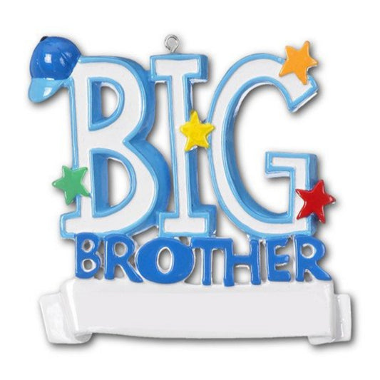 Big Sister/Brother Personalized Christmas Ornament/Pink or Blue