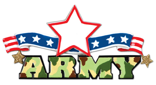 Military Armed Forces Personalized Christmas Ornament/Army, Navy, Marines