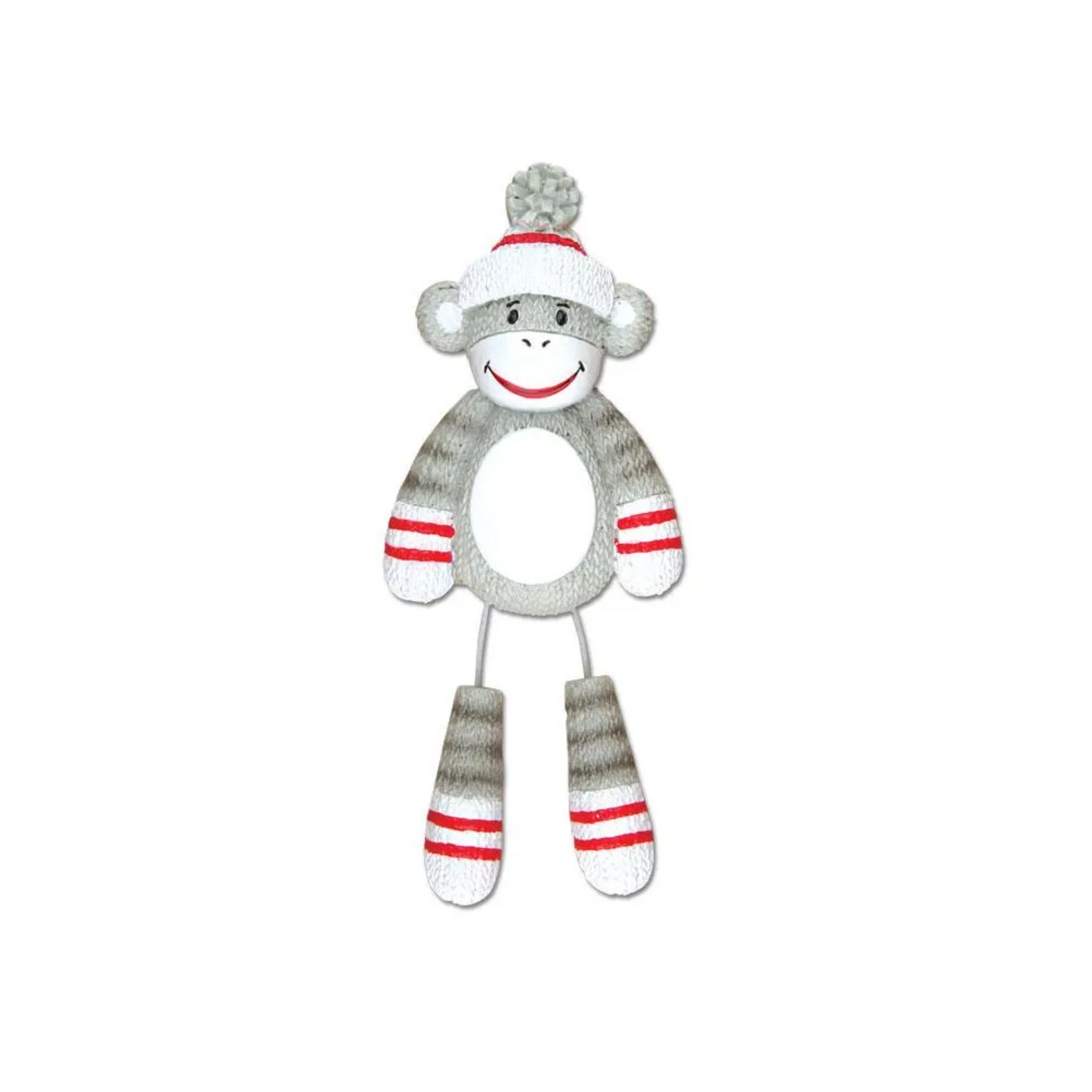 Nostalgic Sock Monkey Personalized Christmas Ornament
