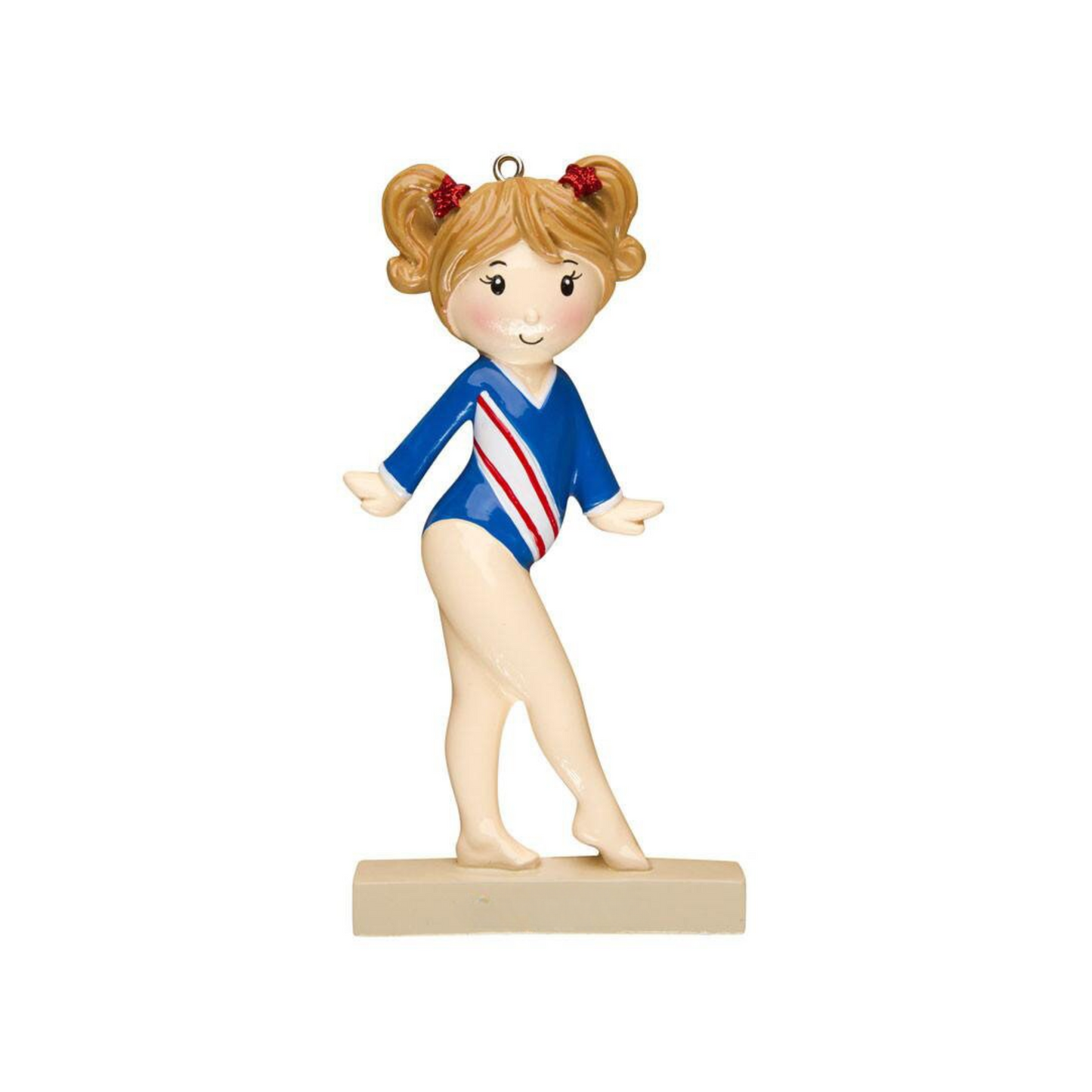 Balance Beam Gymnast Personalized Christmas Ornament