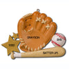 Personalized Christmas Ornaments Sports- Baseball Glove/Personalized by Santa/Baseball Christmas Ornaments/Baseball Ornament
