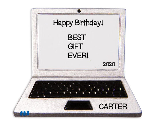 Laptop Computer Personalized Christmas Ornament