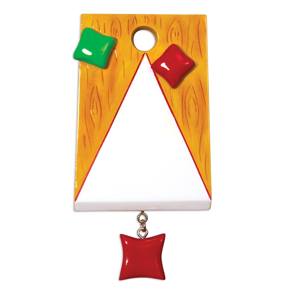 Corn Hole Bag Toss Personalized Christmas Ornament