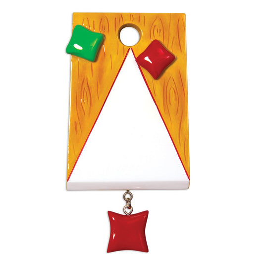 Corn Hole Bag Toss Personalized Christmas Ornament