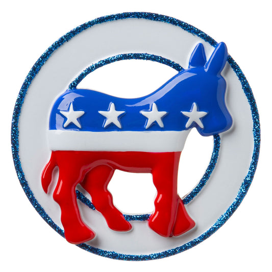 Political Party Personalized Christmas Ornament/Democrat or Republican