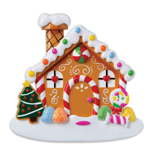 Gingerbread House Personalized Christmas Ornament