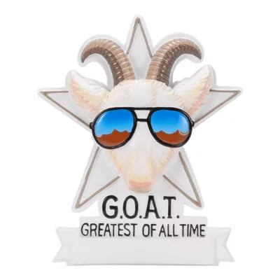 G.O.A.T. Personalized Christmas Ornament/Goat/Greatest Of All Time/The Best/Sunglasses