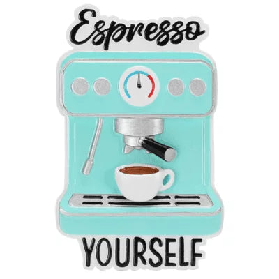 Espresso Yourself Personalized Christmas Ornament/Coffee Maker/Hot Beverage/Espresso Machine