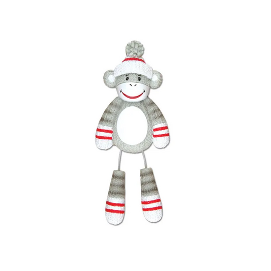 Nostalgic Sock Monkey Personalized Christmas Ornament
