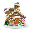 Personalized Christmas Ornament Gingerbread House Family/Gingerbread Cookie House Family of 3/Custom Ornament Family of 3/Gingerbread House Family of 3 Personalized Ornament/Personalized by Santa