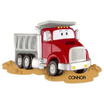 Grantwood Technology Personalized Christmas Ornaments Child-Dumptruck/Personalized by Santa/Dump Truck Ornament/Truck Ornament