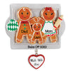 PERSONALIZED CHRISTMAS ORNAMENTS FAMILY SERIES- MADE W/LOVE FAMILY OF 3 / PERSONALIZED BY SANTA / FAMILY ORNAMENT / GINGERBREAD ORNAMENT
