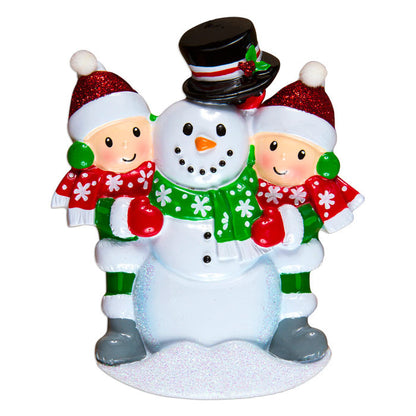 BUILDING SNOWMAN FAMILY OF 4