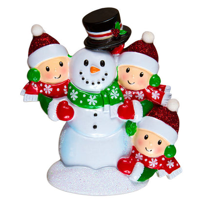 BUILDING SNOWMAN FAMILY OF 4