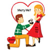 Grantwood Technology Personalized Christmas Ornaments Couples Engagement People