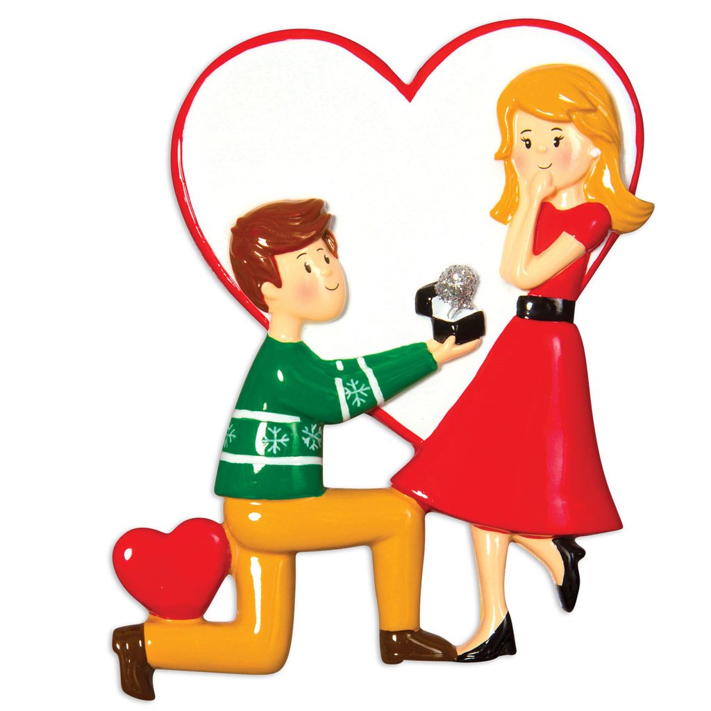 Grantwood Technology Personalized Christmas Ornaments Couples Engagement People