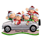 Personalized Christmas Ornaments Family SUV Family of 5 / Personalized by Santa/Family Christmas Ornament