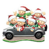 Personalized Christmas Ornaments Family SUV Car Family of 6 / Personalized by Santa