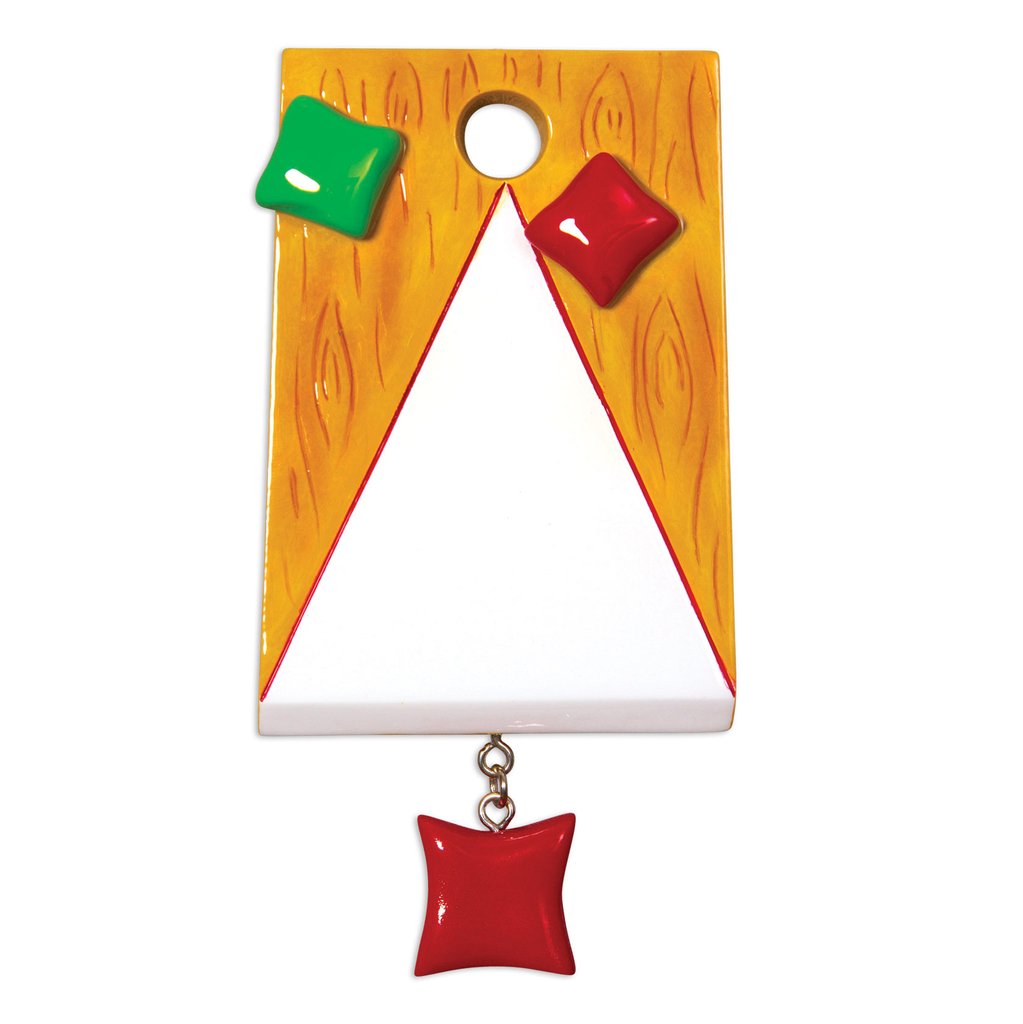 Personalized Christmas Ornaments Hobbies Activities - Corn Hole Bag TOSS/Personalized by Santa/Game Ornament/Cornhole Ornament/Game Ornament