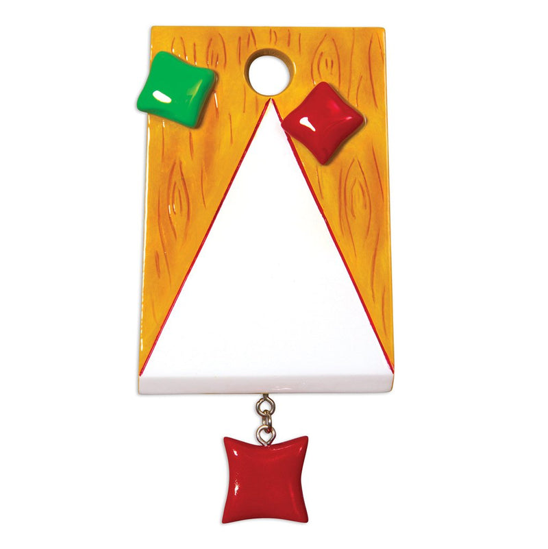 Personalized Christmas Ornaments Hobbies Activities - Corn Hole Bag TOSS/Personalized by Santa/Game Ornament/Cornhole Ornament/Game Ornament