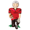 Grantwood Technology Personalized Christmas Ornaments Sports Football Player/Personalized by Santa/Football Ornaments/Football Christmas Ornaments