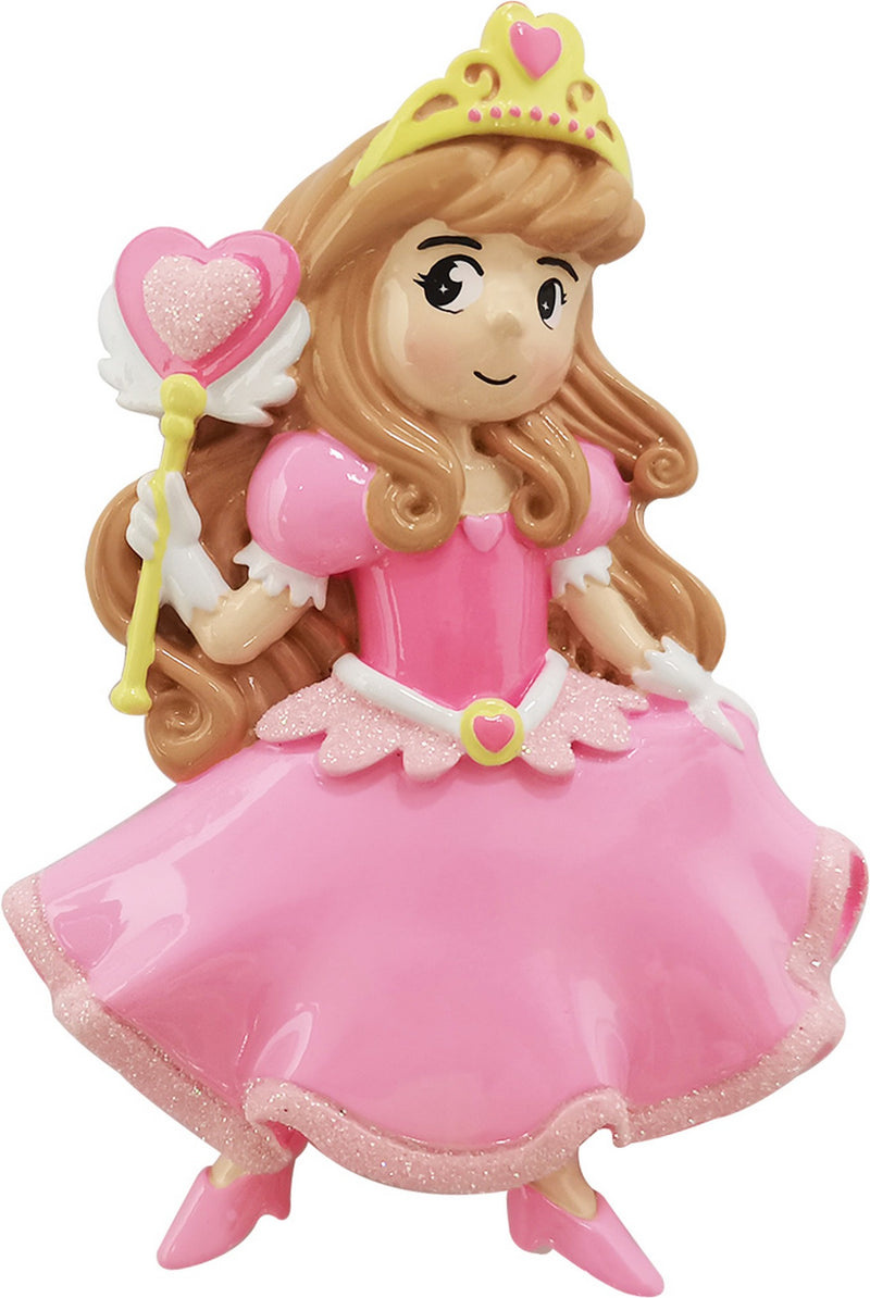 Personalized Christmas Ornament - Swan Princess/Pink Princess/Princess Wand/Princess Crown/Pink Heart