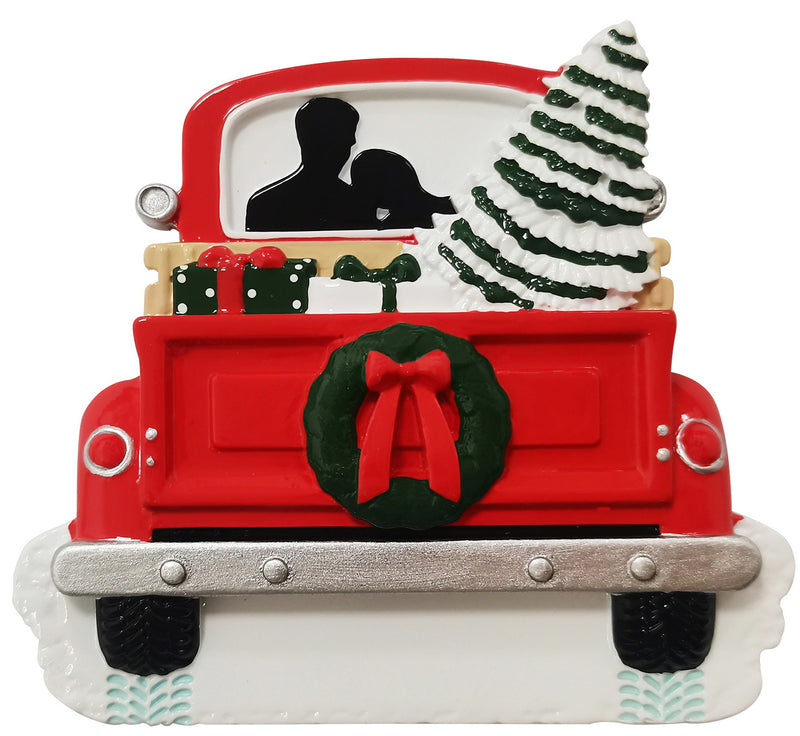 Personalized Christmas Ornament - First Christmas/First Christmas Tree/Newly Married Couple/Newlyweds/Red Truck/Home for The Holidays