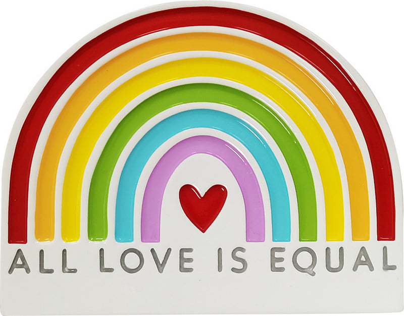 Personalized Christmas Ornament - Rainbow/All Love Is Equal/Partner Ornament/Couple Ornament/Gay