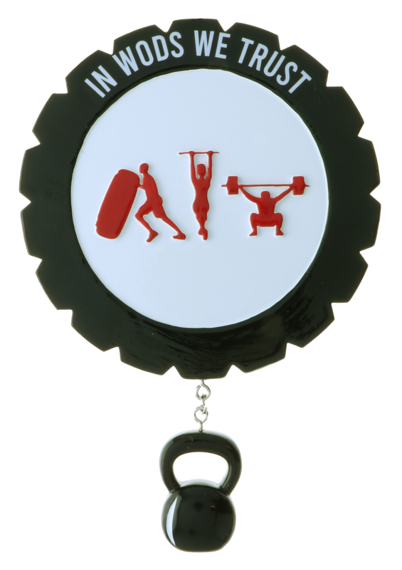 Personalized Christmas Ornament - In WODS We Trust/Workout Of The Day/CrossFit Training/Fitness/Health