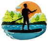 Personalized Christmas Ornament - Paddleboard/Male OR Female/Water Sport/Hobby/Exercise/Enjoying The Great Outdoors