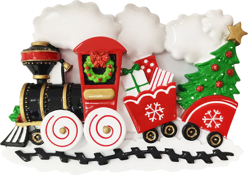 Personalized Christmas Ornament - Holiday Train/Choo-Choo Train