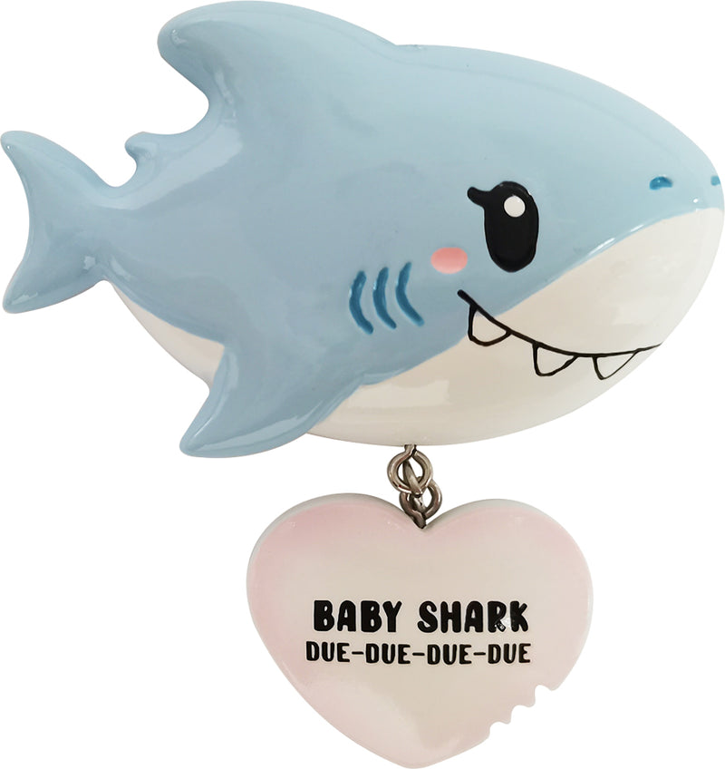 Personalized Christmas Ornament/Baby Shark/Baby Boy/Baby Girl/New Baby/Due Date