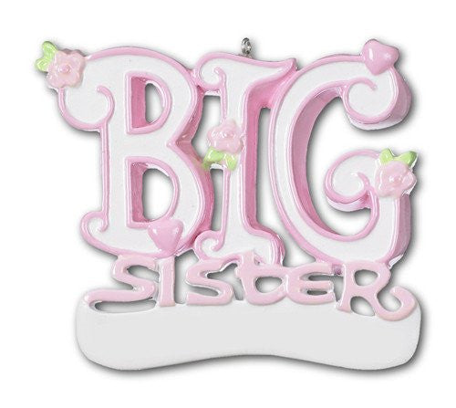 Personalized Christmas Ornaments Family General- Big Sister/Personalized by Santa/Big Sister Ornament/Big Sister Christmas Ornament