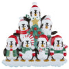 Personalized Christmas Ornaments Family Series-Winter Penguin Family 3 / Personalized by Santa/Penguin Ornament/Penguin Christmas Ornament / 3 Penguin Ornament