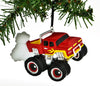Personalized Christmas Ornament Power Wheels Monster Machines Rally Monster Truck RED/Personalized Monster Truck Ornament/Power Wheels Truck RED/Personalized by Santa
