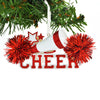 Personalized Christmas Ornament Cheerleader RED Cheer/Personalized by Santa/Cheerleader Christmas Ornament/RED Cheerleader Christmas Ornament
