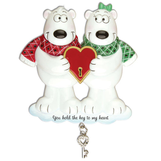 COUPLES-KEY TO MY HEART-POLAR BEARS