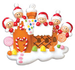GINGERBREAD HOUSE FAMILY OF 4