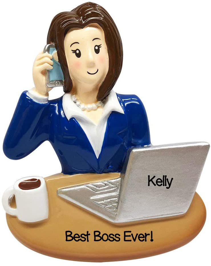 Personalized Christmas Ornament Business Woman BOSS Ornament